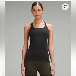 Lululemon Ebb to Street Tank Top, black, size 10